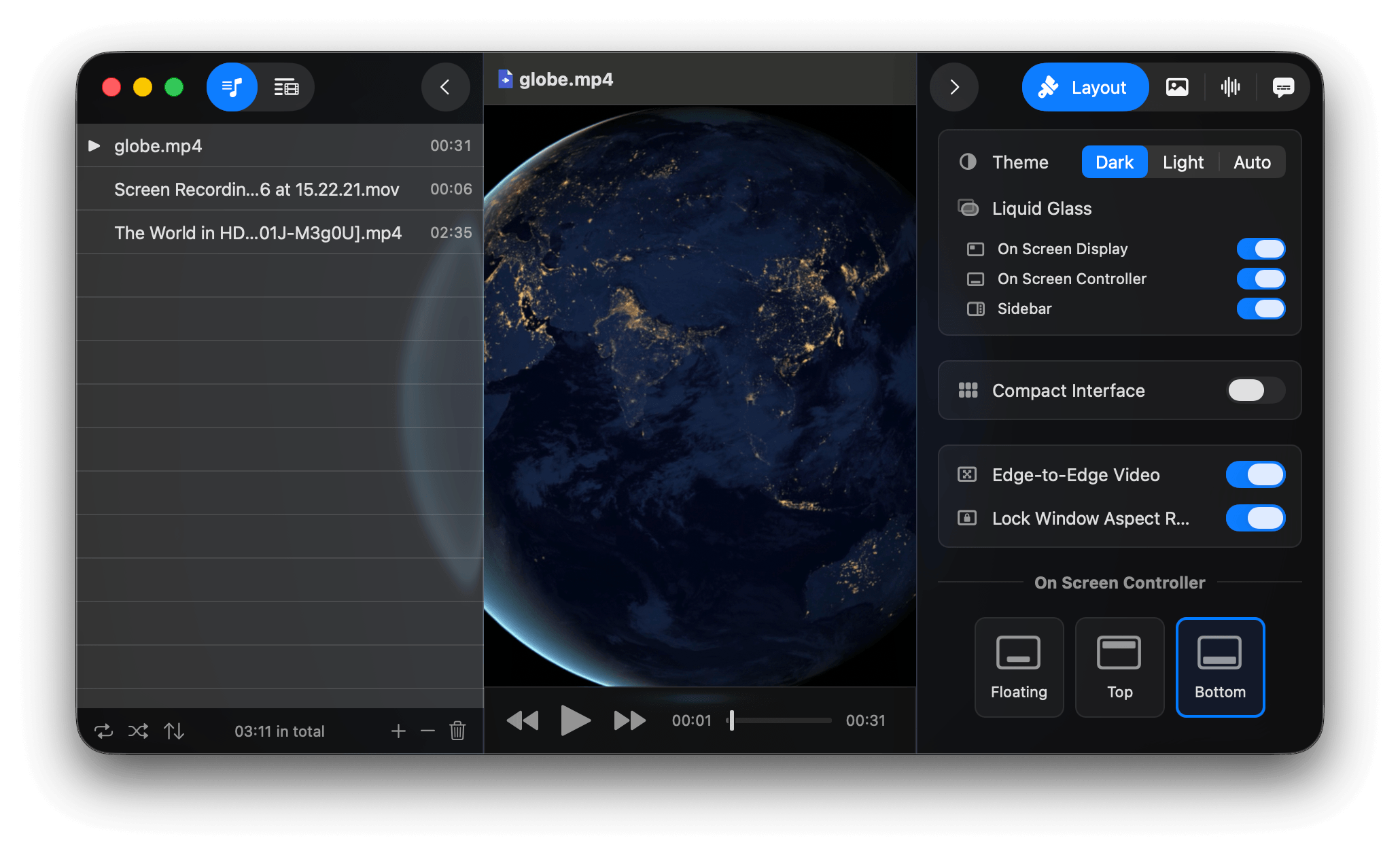 IINA 1.5.0 Screenshot